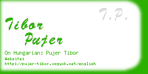 tibor pujer business card